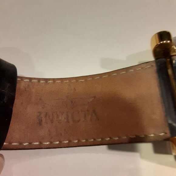 Invicta S1 Rally Watch Tachymeter Swiss made Chronograph Leather Band NOTE - Picture 8 of 16